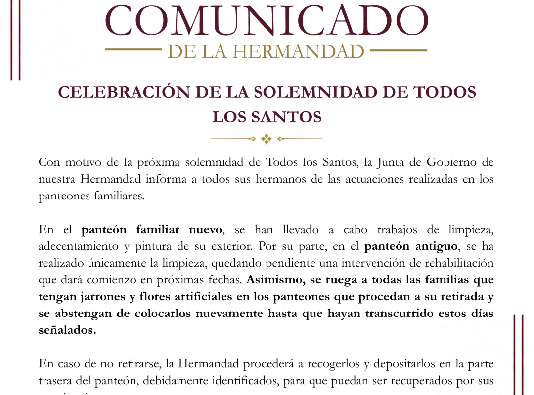SOLEMNIDAD DE TODOS LOS SANTOS