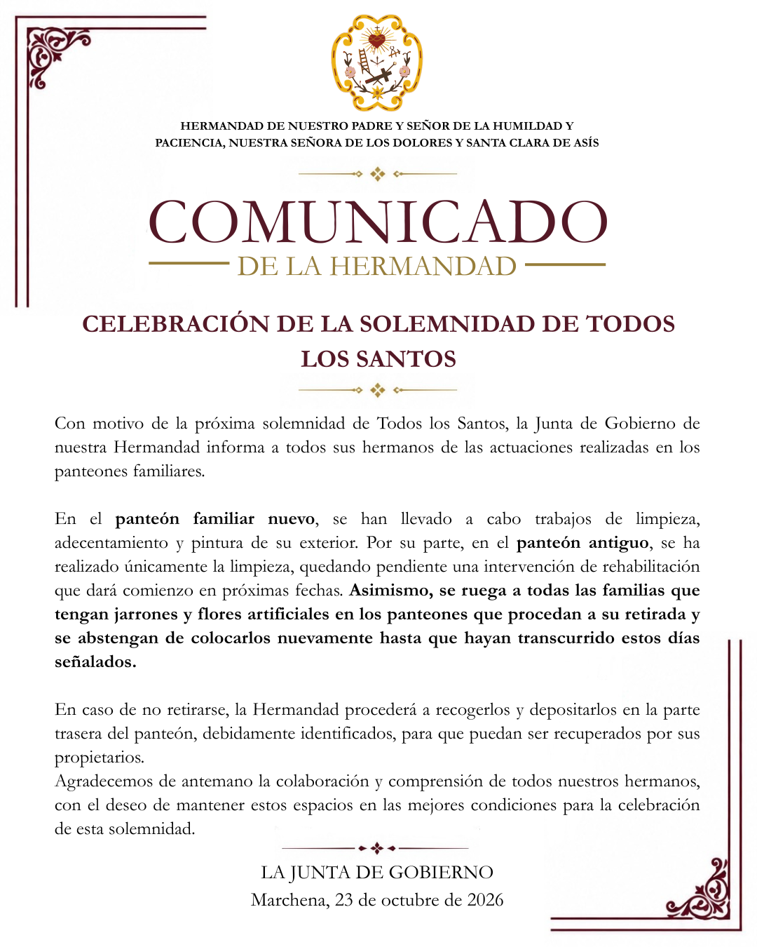 SOLEMNIDAD DE TODOS LOS SANTOS